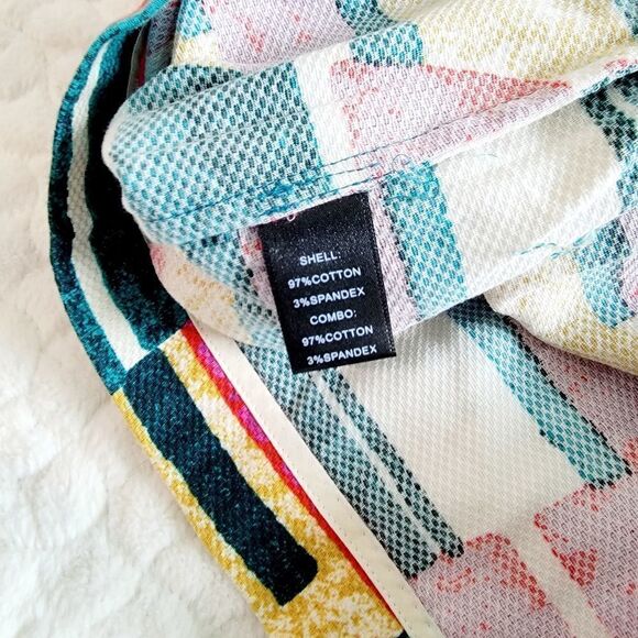 Dolce Vita Sorbet skirt abstract colorful pencil retro 80s 90s 4 small bright - Picture 4 of 10